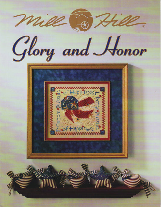 Mill Hill Glory and Honor MHP98 patriotic cross stitch pattern