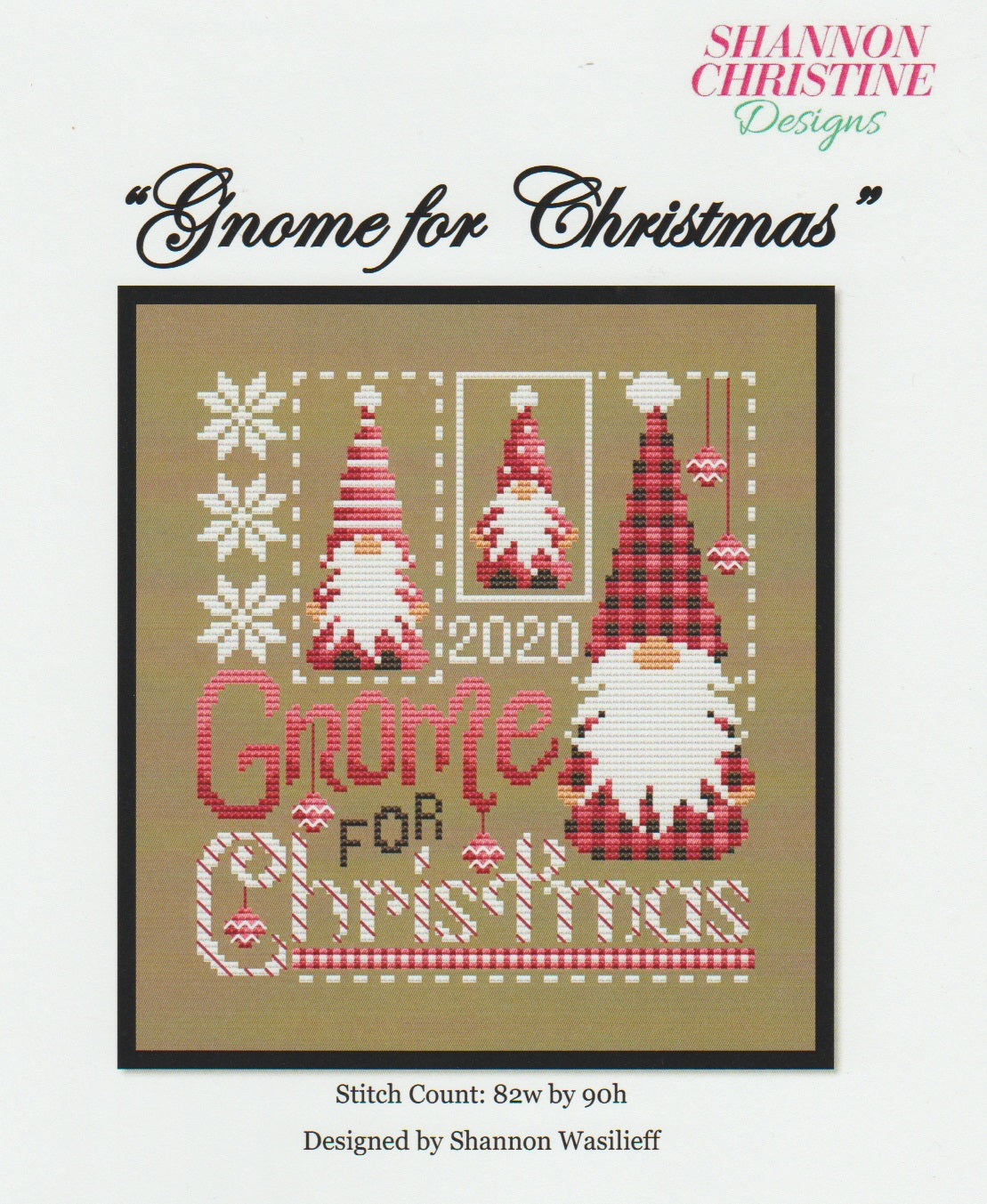 Shannon Christine Gnome For Christmas cross stitch pattern