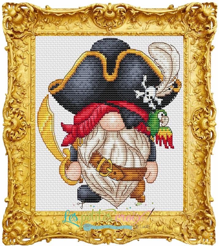 Gnome Pirate pattern
