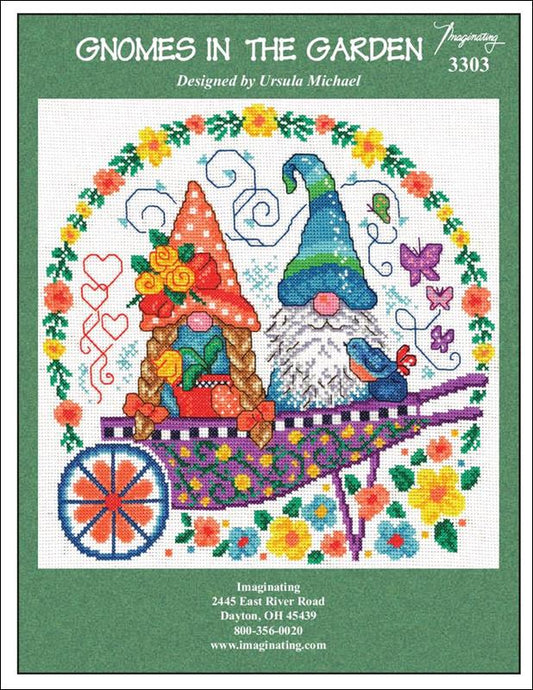 Imaginating Gnomes in the Garden 3303 cross stitch pattern