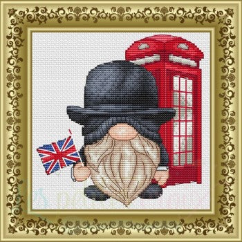 Les Petites croix de Lucie Gnome to London cross stitch pattern