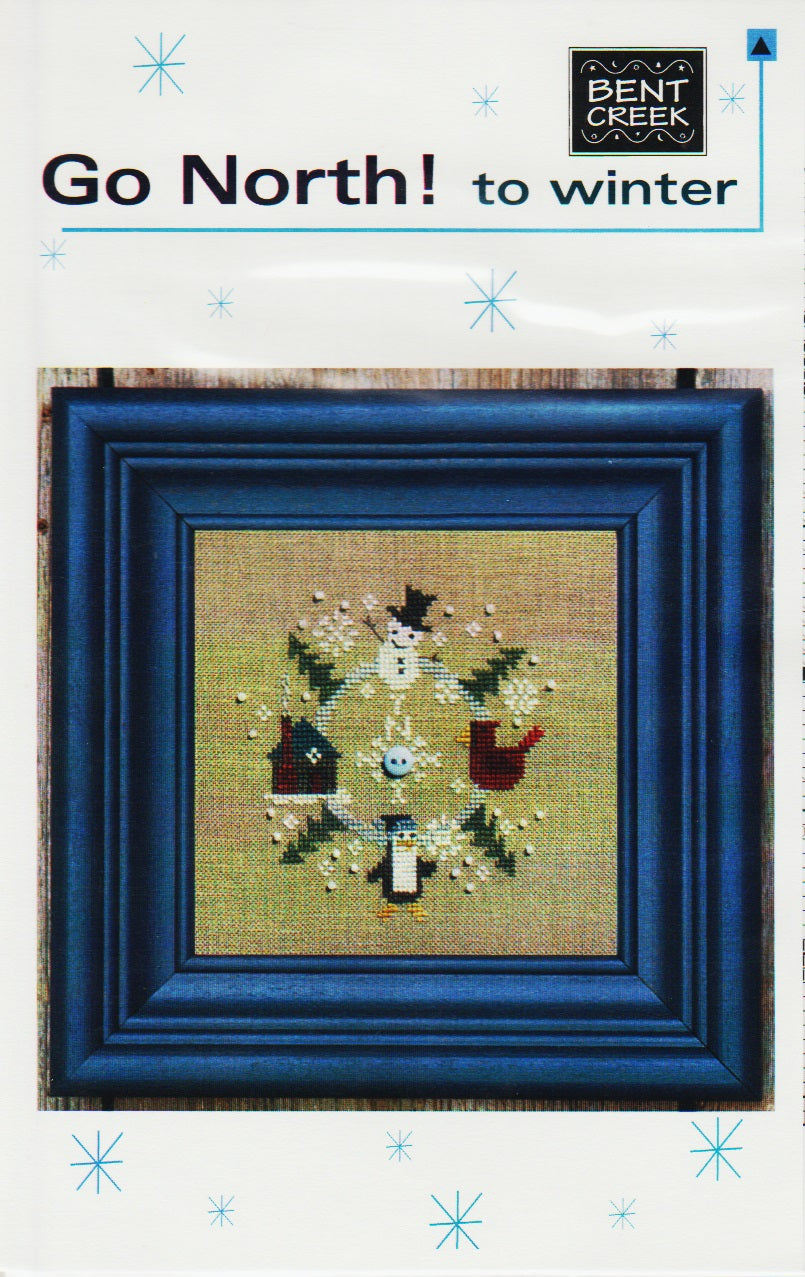 Bent Creek Go North! to Winter snowman cross stitch pattern