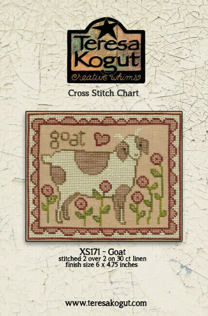 Teresa Kogut Goat XS171 halloween cross stitch pattern