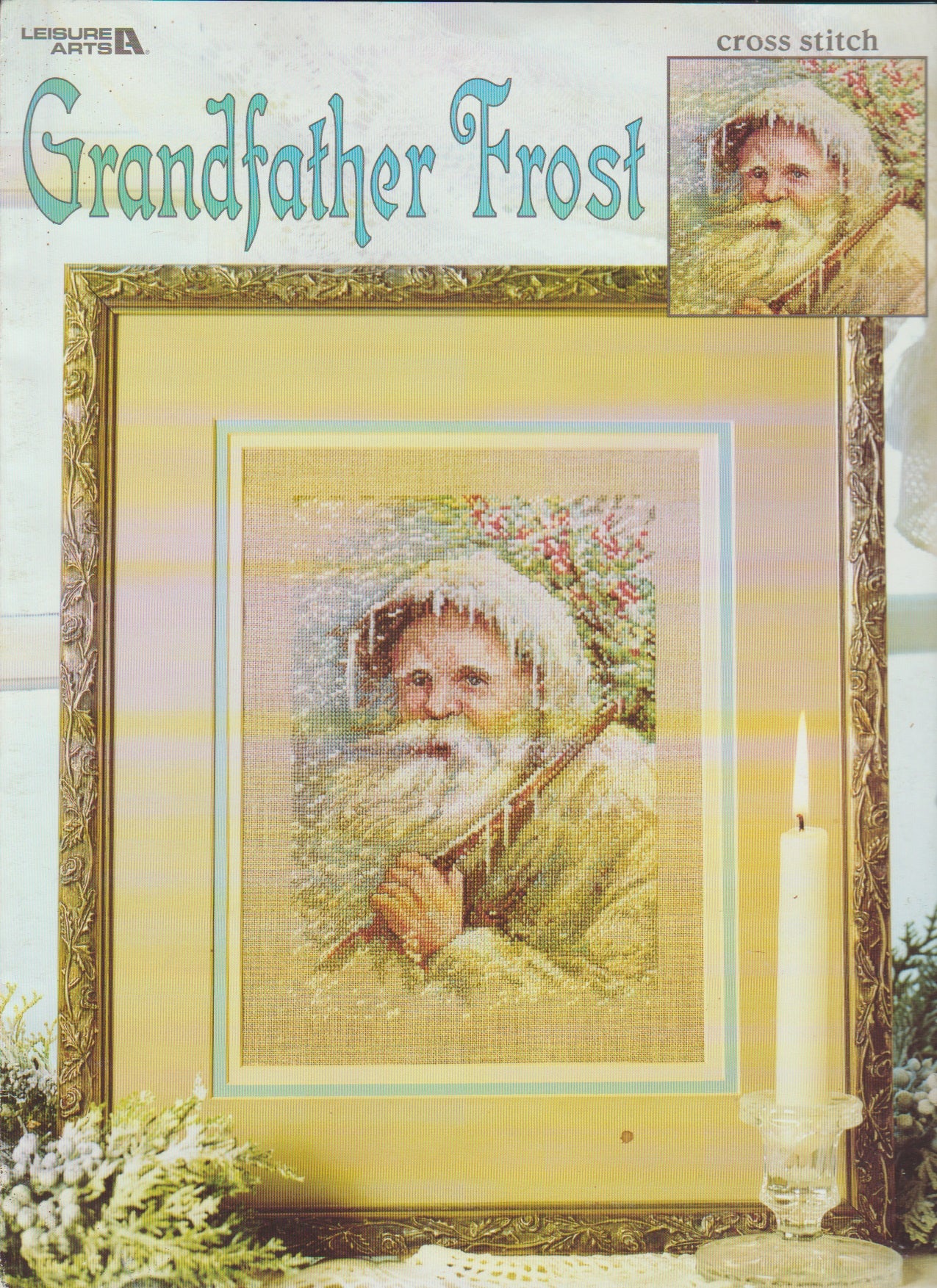 Leisure Arts Grandfather Frost 3222 christmas santa cross stitch pattern