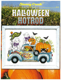 Stoney Creek Halloween Hotrod LFT509 cross stitch pattern