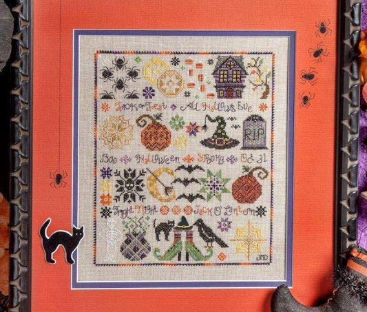 Jeanette Douglas Designs Halloween Sampler cross stitch pattern