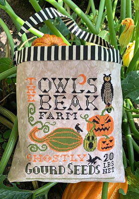 Carriage House Halloween Seed Sack halloweecross stitch pattern