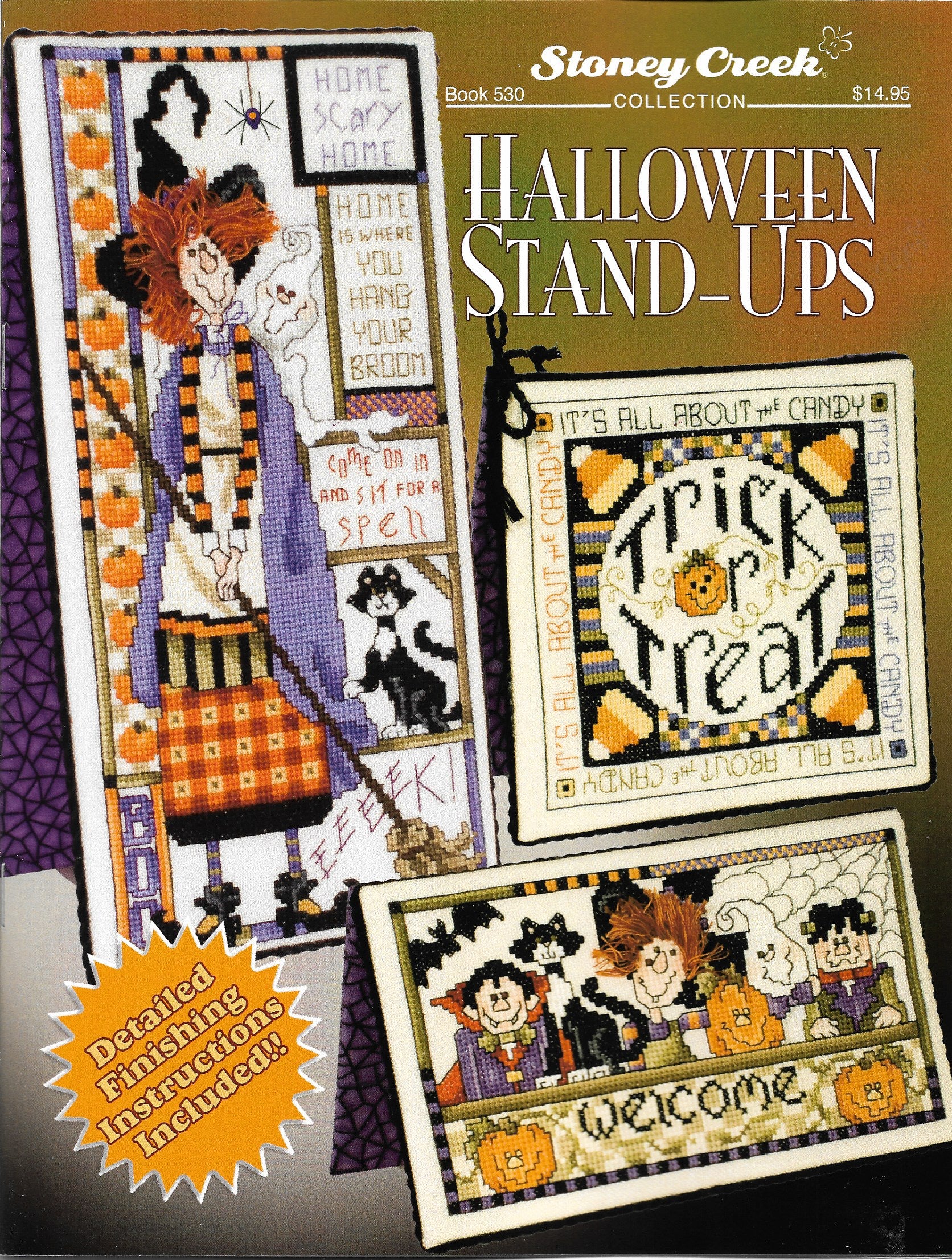 Stoney Creek Halloween Stand-Ups BK530 cross stitch pattern
