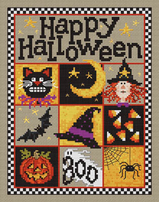 Sue Hillis Happy Halloween, L423 cross stitch pattern