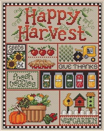 Sue Hillis Happy Harvest L439 cross stitch pattern