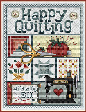 Sue Hillis Happy Quilting L435 cross stitch pattern