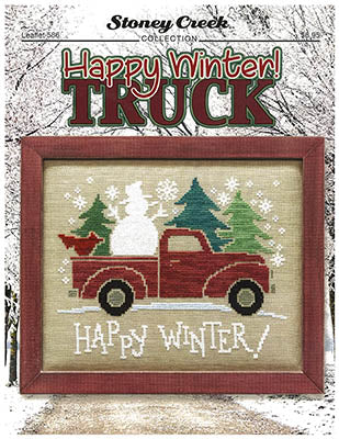 Stoney Creek Happy Winter! Truck LFT586 cros stitch pattern