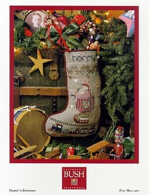 Shepherd's Bush Harry's Stocking christmas cross stitch pattern