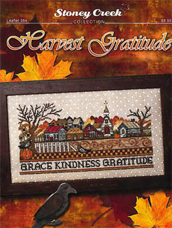 Stoney Creek Harvest Gratitude Fall cross stitch pattern