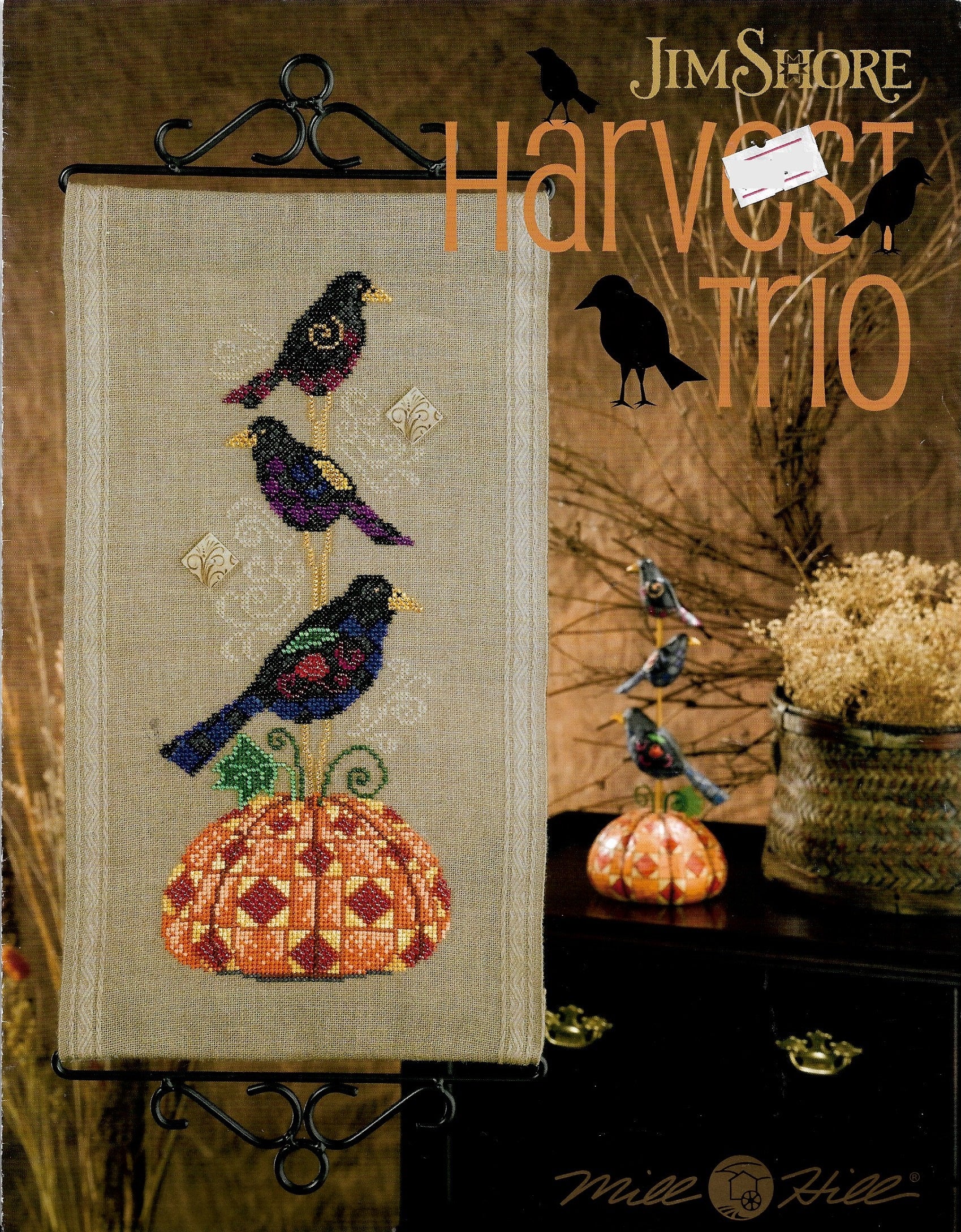 Mill Hill Jim Shore Harvest Trio halloween thanksgiving cross stitch pattern