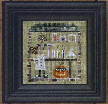 Bent Creek Haunted Guest House - Secret Lair mad scientist halloween cross stitch pattern