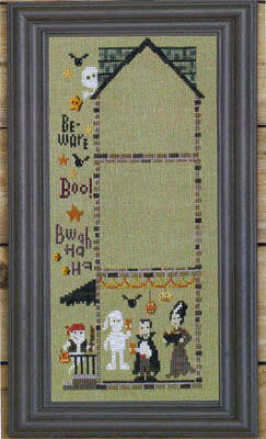 Bent Creek Haunted House - Petrified Party cross stitch pattern