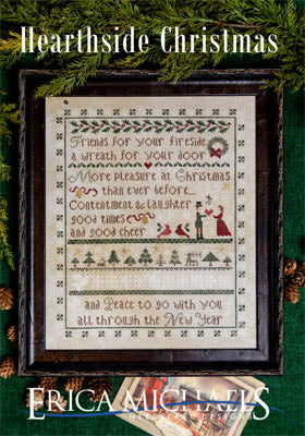 Erica Michaels Hearthside Christmas cross stitch pattern