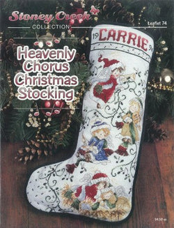 Stoney Creek Heavenly Chorus Christmas Stocking LFT74 cross stitch pattern