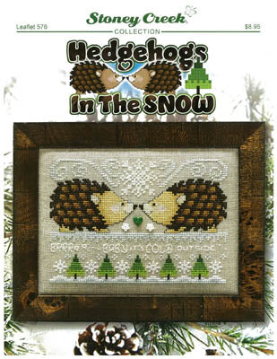 Stoney Creek Hedgehogs In The Snow LFT576 cross stitch pattern