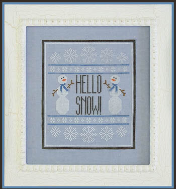 Country Cottage Needleworks Hello Snow CCN129 cross stitch pattern