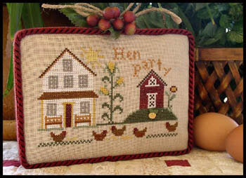 Little House Needleworks Hen Party All Dolled Up cross stitch pattern