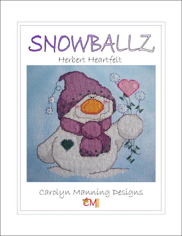 Carolyn Manning Herbert Heartfelt snowman cross stitch pattern
