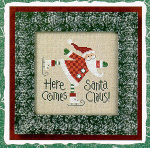 Lizzie Kate Here Comes Santa Claus - Santa '05 christmas cross stitch pattern