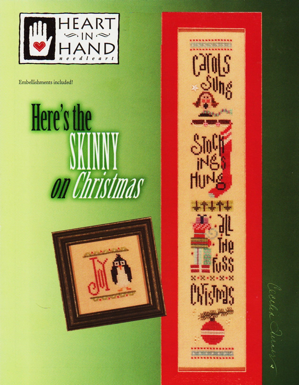 Heart In Hand Here's The Skinny on Christmas cross stitch pattern