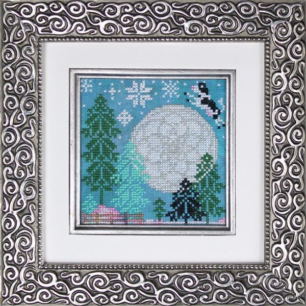 Ink Circles Hey, Diddle children fables cross stitch pattern