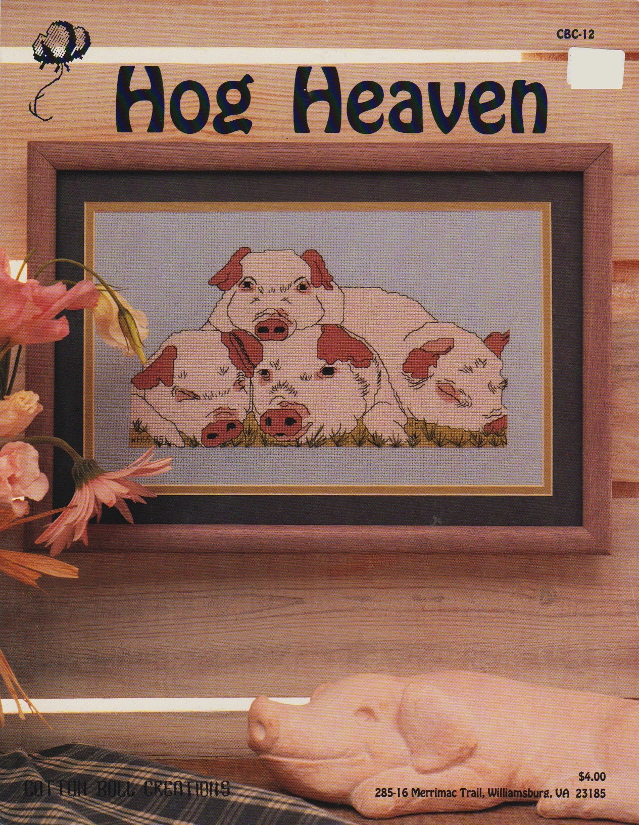Cotton Boll Creations Hog Heaven CBC-12 pig cross stitch pattern