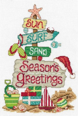 Imaginating Holiday Beach Signs 3315 cross stitch pattern
