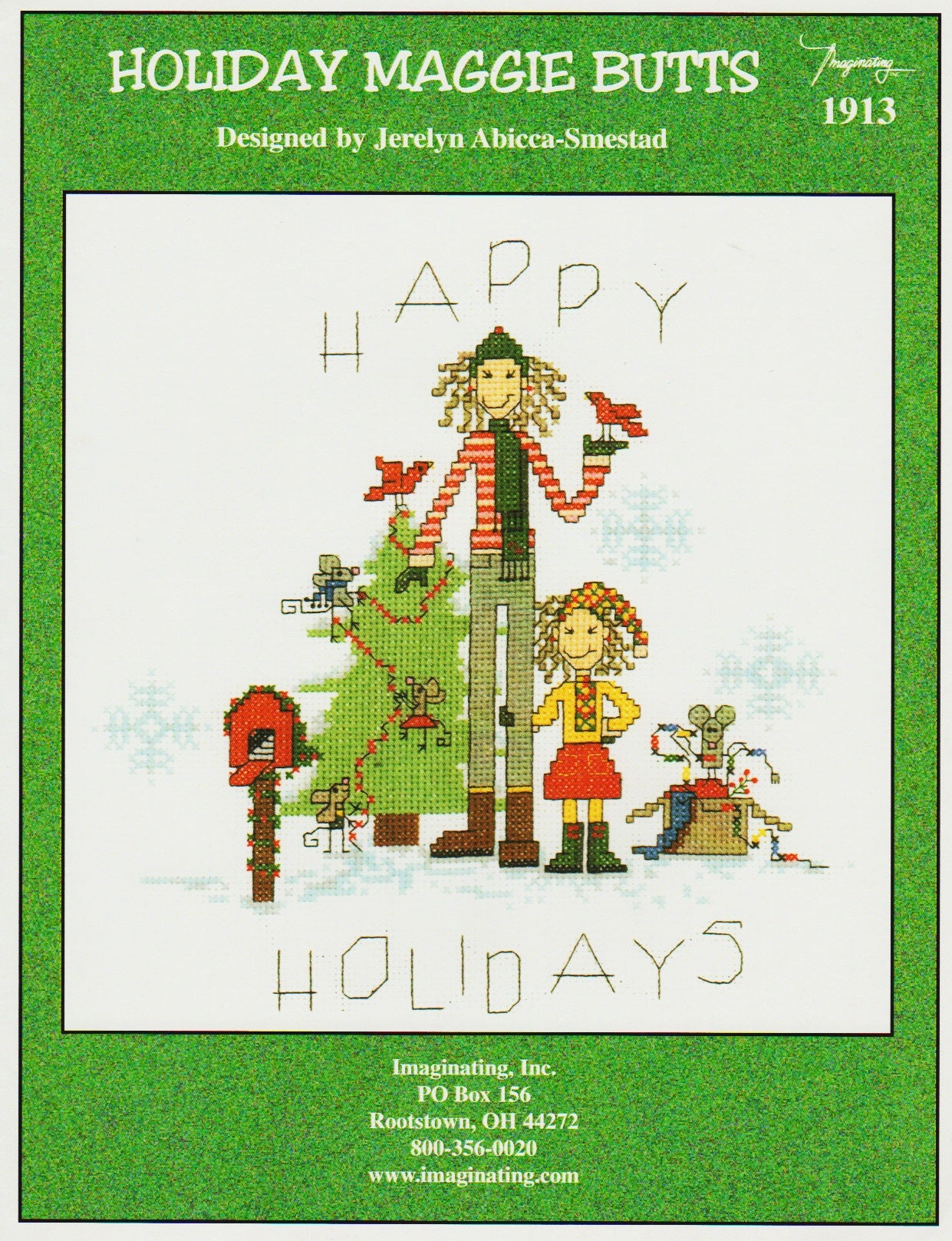 Imaginating Holiday Maggie Butts 1913 cross stitch pattern