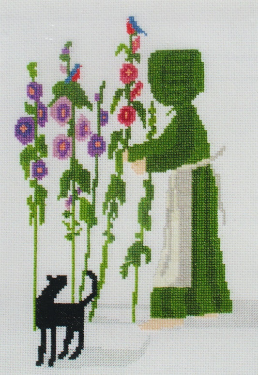 Diane Graebner Hollyhock Garden Friends DGX-147 Amish cross stitch pattern