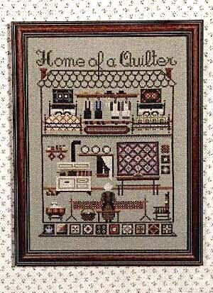 Told In A Garden Home Of A Quilter TG17 Amish cross stitch pattern