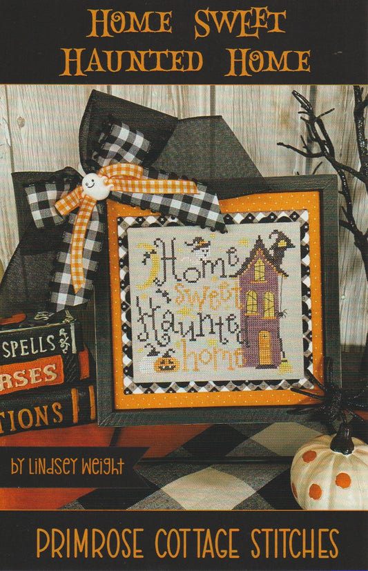 Primrose Cottage Stitches Home Sweet Haunted Home halloween cross stitch patten
