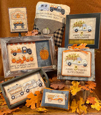 Sue Hillis Home for the Harvest thanksgiving cross stitch pattern