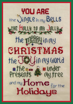 StitcWorks Home for the Holidays christmas cross stitch pattern