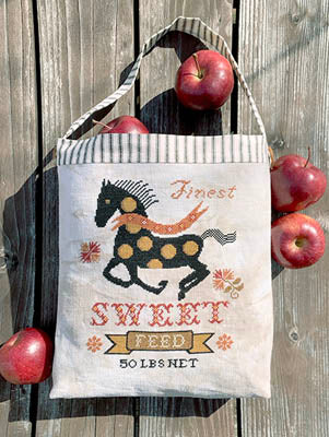 Carriage House Horse Feed Sack cross stitch patern