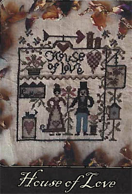 Nikyscreations Primitives House of Love cross stitch pattern