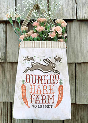 Carriage House Hungry Hare Feed Sack cross stitch patern