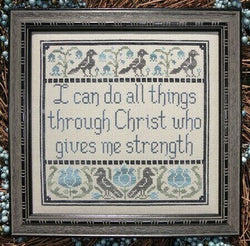 My Big Toe I Can Do All Things MBT-113 religious cross stitch pattern