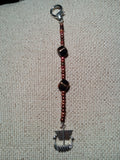 Handmade unique Viking scissor fob by Sandra's Stitch Stash.