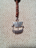 Handmade unique Viking scissor fob by Sandra's Stitch Stash.