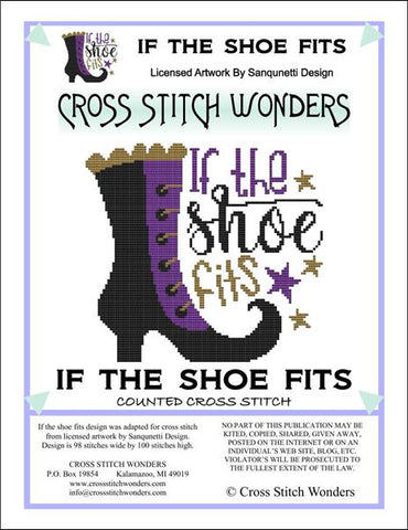 Cross Stitch Wonders Marcia Manning If The Shoe Fits Cross stitch pattern