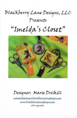 Blackberry Lane Designs Imelda's Closet halloween cross stitch pattern