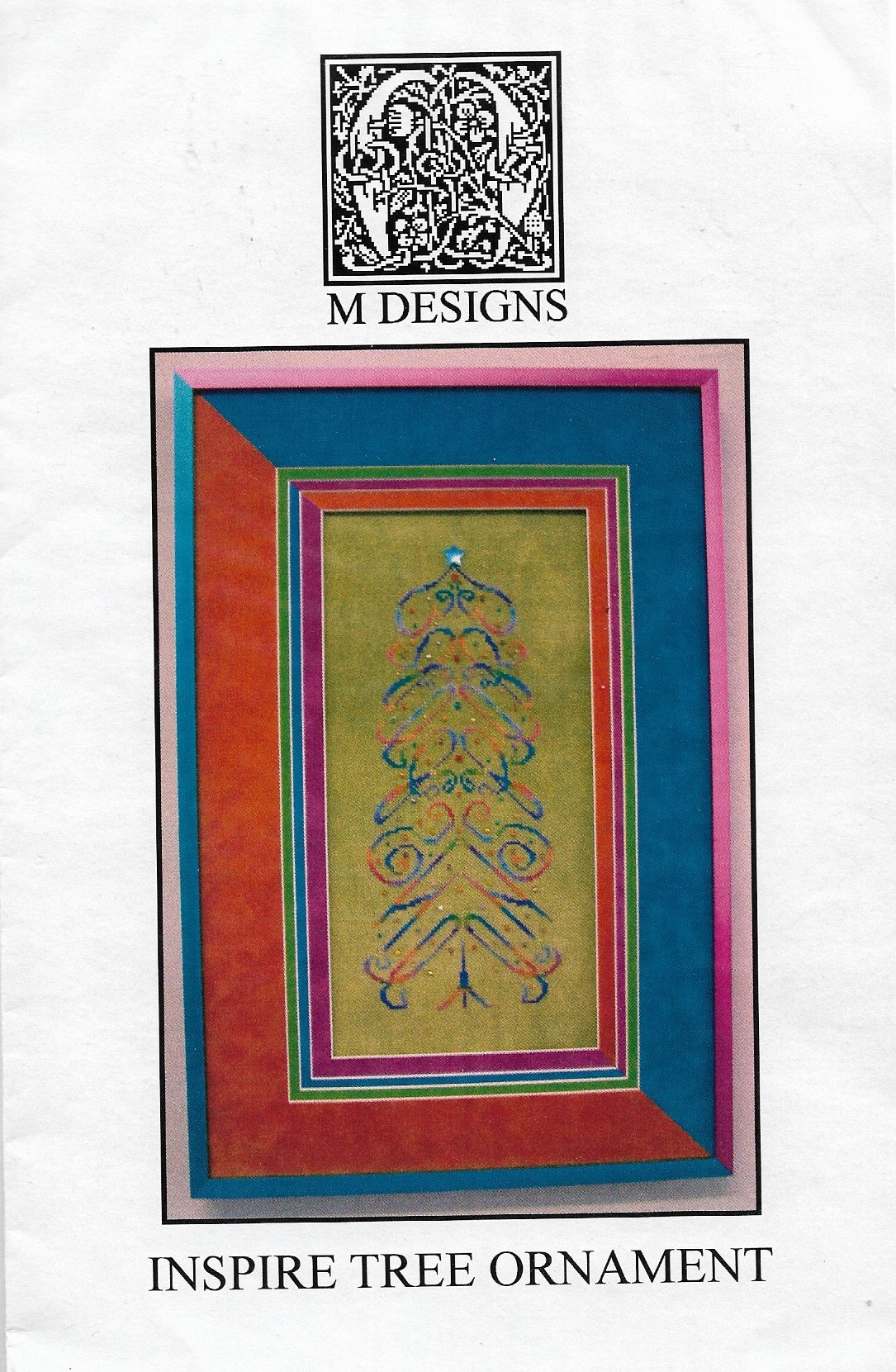 M Designs Inspire Tree Ornament cross stitch pattern