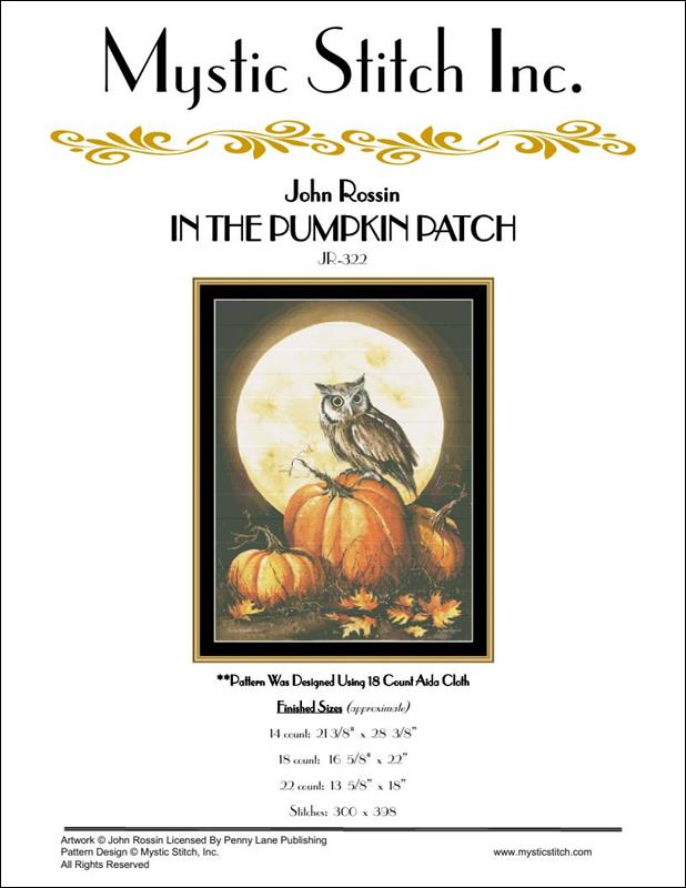 Mystic Stitch In The Pumpkin Patch halloween cross stitch pattern