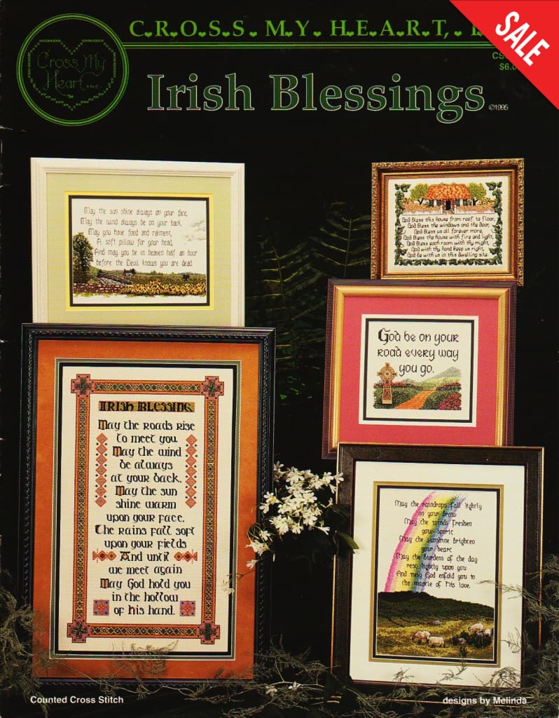 Cross My Heart Irish Blessings CSB-107 cross stitch pattern