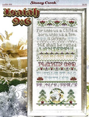 Stoney Creek Isaiah 9:6 LFT494 religious cross stitch pattern